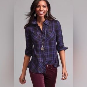 Cabi Size M Check Shirt Style 3431 Black